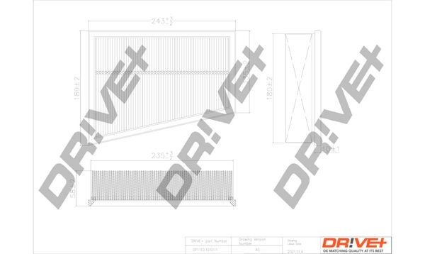 Dr!ve+ DP1110.10.0111 Air filter 16546-00Q4D