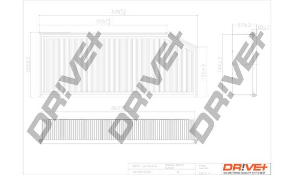 Dr!ve+ DP1110.10.0120 Air filter A6130940004