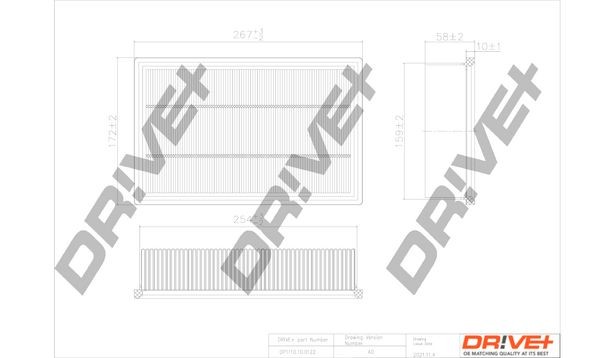 Dr!ve+ DP1110.10.0122 Air filter Y601-13Z40