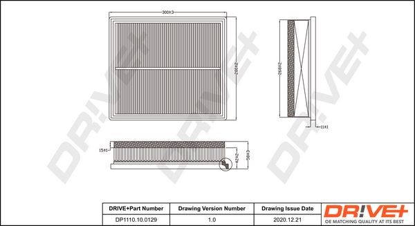 Great value for money - Dr!ve+ Air filter DP1110.10.0129
