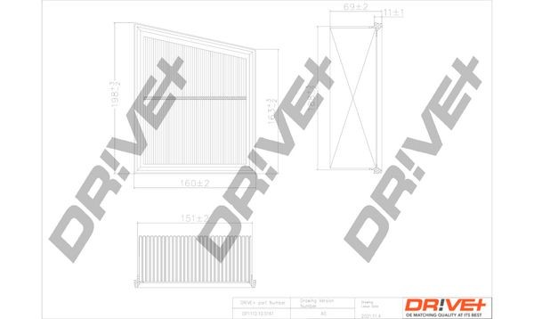 Dr!ve+ DP1110.10.0161 Air filter FA-1914