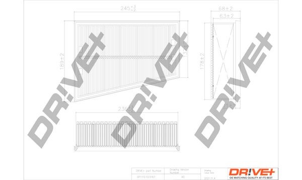 Dr!ve+ DP1110.10.0167 Air filter 165465086R