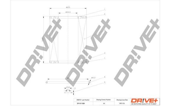 Dr!ve+ DP1110.11.0034 Oil filter 11-42-1-740-534