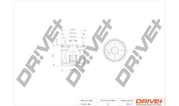 Dr!ve+ DP1110110058 Engine oil filter Dacia Logan LS 1.2 16V 75 hp Petrol 2019 price