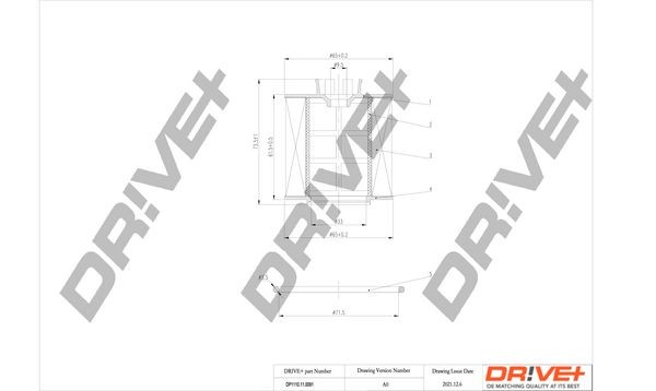Dr!ve+ DP1110110091 Oil filter Touran Mk1 1.6 FSI 115 hp Petrol 2006 price