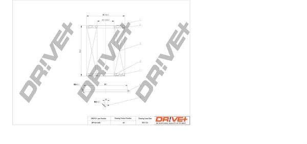 Dr!ve+ DP1110110101 Oil filter Mercedes Sprinter W906 319 CDI / BlueTEC 3.0 190 hp Diesel 2012 price