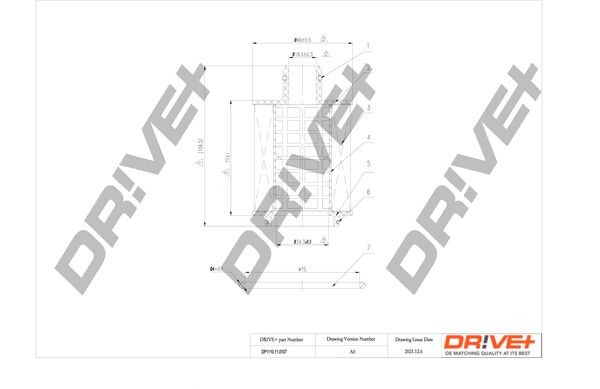 Dr!ve+ DP1110.11.0107 Oil filter 650 231