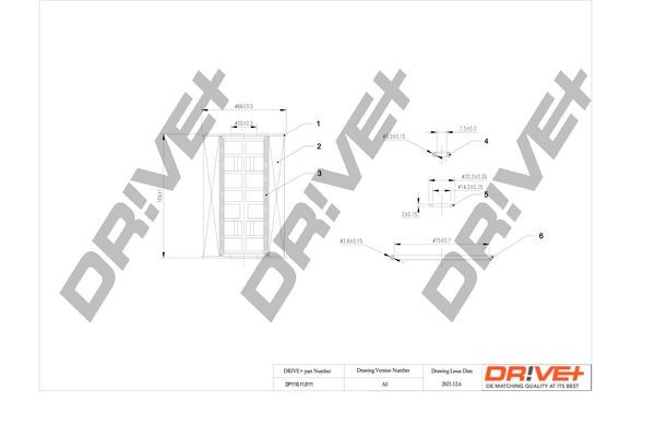 Dr!ve+ DP1110.11.0111 Oil filter 26320-3C-30A