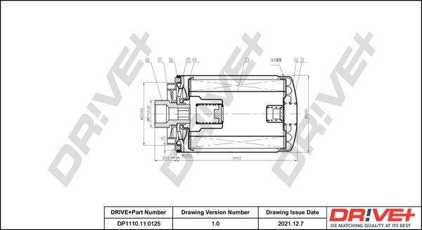Original Dr!ve+ Oil filters DP1110.11.0125 for VW TRANSPORTER