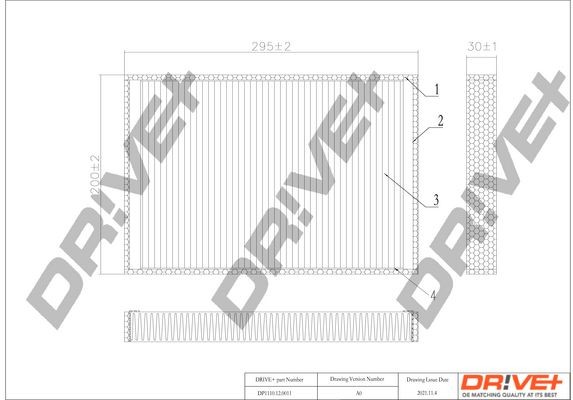 Dr!ve+ DP1110120011 Cabin air filter Opel Astra H 2.0 Turbo 240 hp Petrol 2005 price