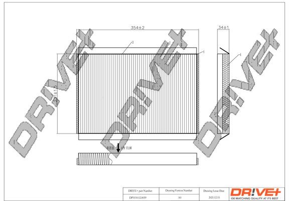 Dr!ve+ DP1110120059 Cabin air filter Mercedes Sprinter 5t 524 3.5 258 hp Petrol 2012 price