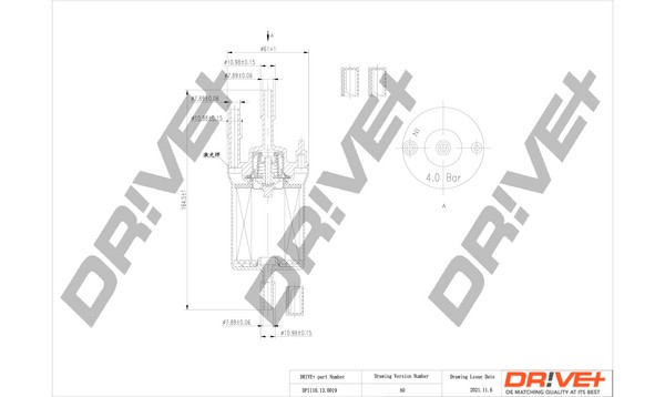 Original Dr!ve+ Fuel filters DP1110.13.0019 for AUDI A3