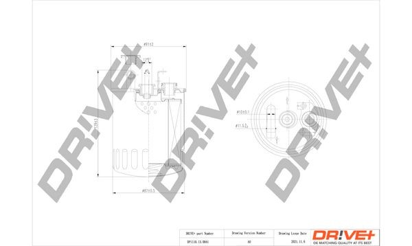 Dr!ve+ DP1110.13.0041 Fuel filter A61-109-00852