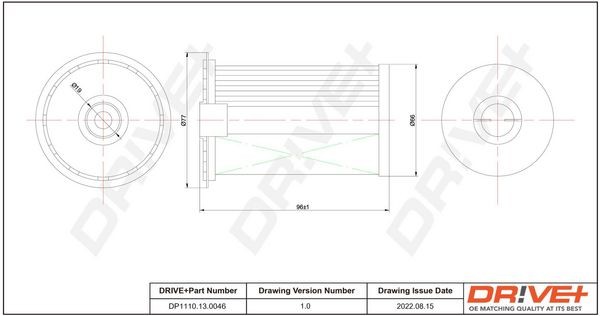 DP1110.13.0046 Dr!ve+ Fuel filters OPEL Filter Insert, Diesel