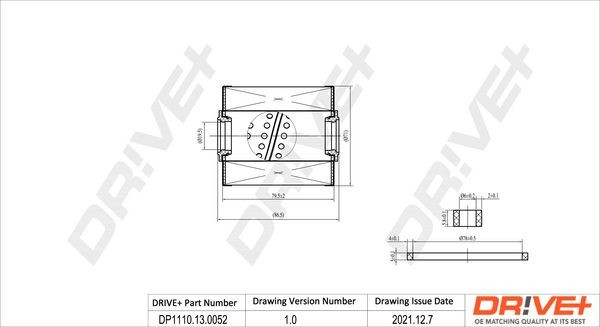 Renault TRAFIC Inline fuel filter 11030009 Dr!ve+ DP1110.13.0052 online buy