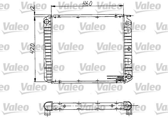 VALEO 810970 Engine radiator 1266052