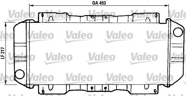 TH146 VALEO Copper, 493 x 217 x 22 mm, without coolant regulator Radiator 811046 buy