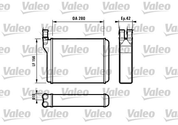 VALEO 812027 Heater matrix