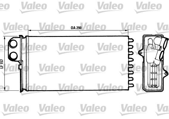 T737R VALEO Heat exchanger, interior heating 812037 buy