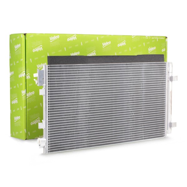VALEO with dryer, Aluminium, 350mm, R 134a Refrigerant: R 134a Condenser, air conditioning 814187 buy