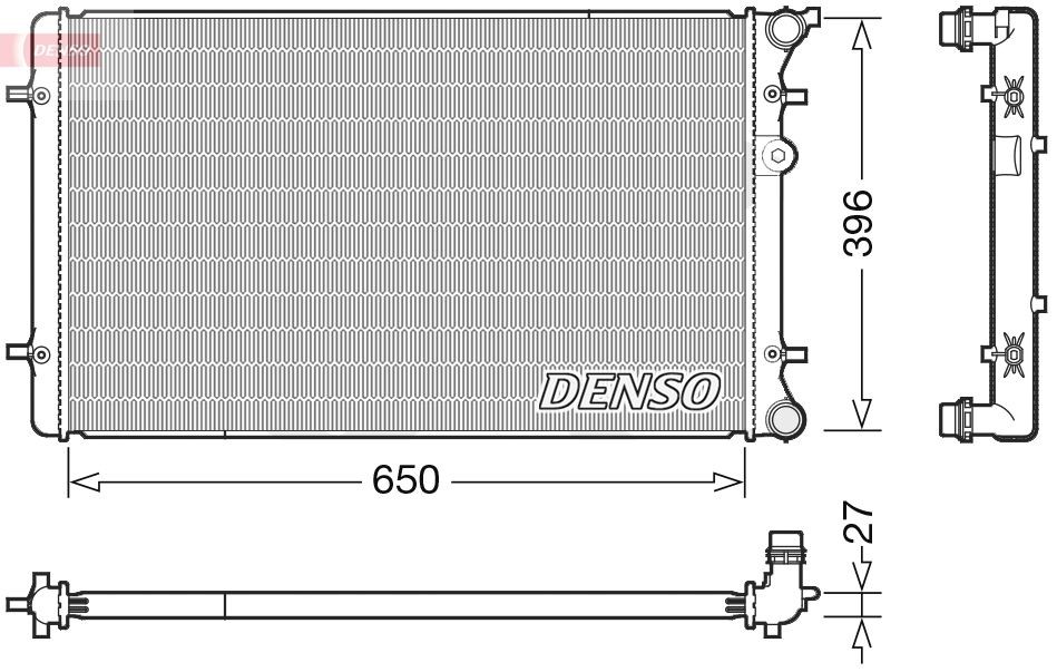 DENSO DRM02025 Engine radiator 1J0 121 253 L
