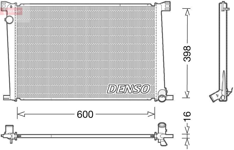 DENSO DRM05007 Engine radiator 1711.7.535.099