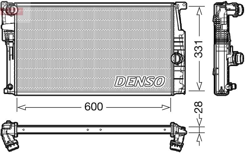 DENSO DRM05014 Engine radiator 17117600523