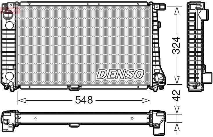 DENSO DRM05016 Engine radiator 1711 2245 510