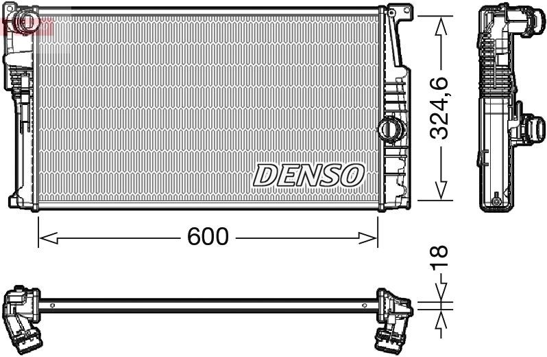 BMW i3 Engine radiator DENSO DRM05017 cheap