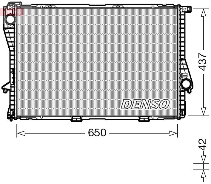 DENSO 650 x 437 x 42 mm Radiator DRM05048 buy