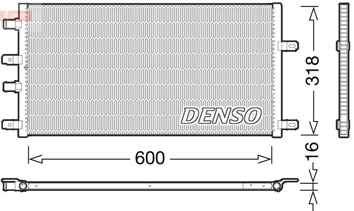 DENSO DRM12011 Air conditioning condenser 58 0125 5826