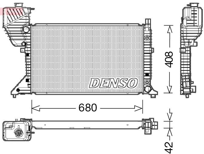 DENSO DRM17019 Engine radiator 5 104 177 AA
