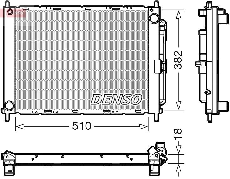 DENSO DRM23111 Cooler Module with dryer, Weight: 3441g