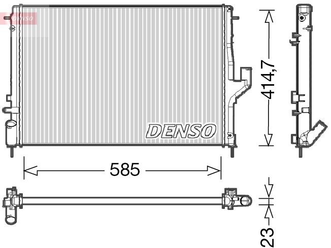 DENSO DRM37001 Engine radiator 82005-82026