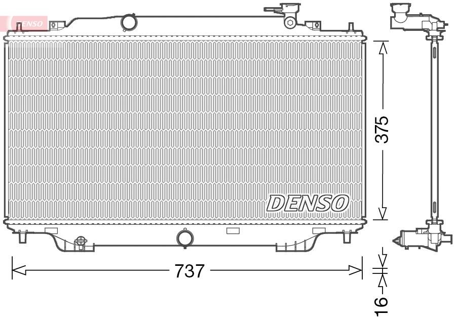 DENSO DRM44042 Engine radiator PE2015200