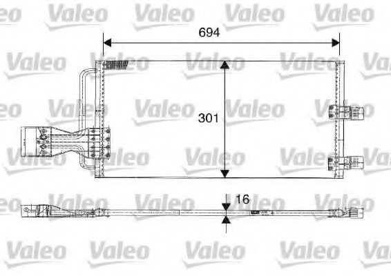 VALEO 816603 Ladeluftkühler für RENAULT TRUCKS Major LKW in Original Qualität