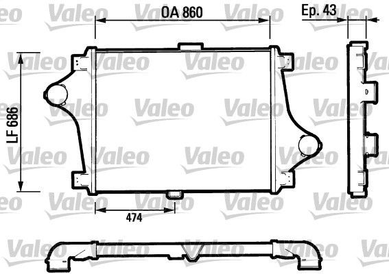 VALEO 816693 Ladeluftkühler für RENAULT TRUCKS C LKW in Original Qualität