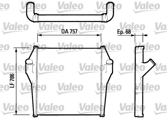VALEO 816730 Ladeluftkühler für RENAULT TRUCKS Magnum LKW in Original Qualität
