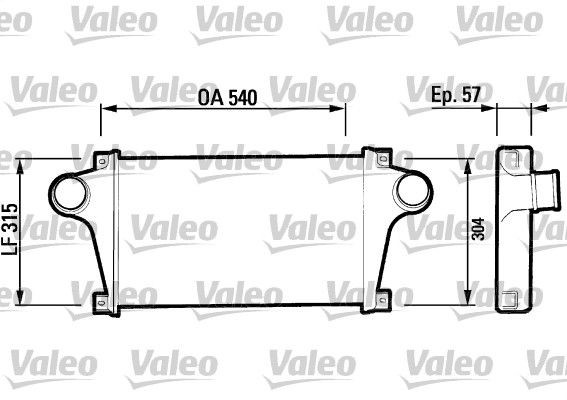 VALEO 816731 Ladeluftkühler für IVECO EuroCargo I-III LKW in Original Qualität