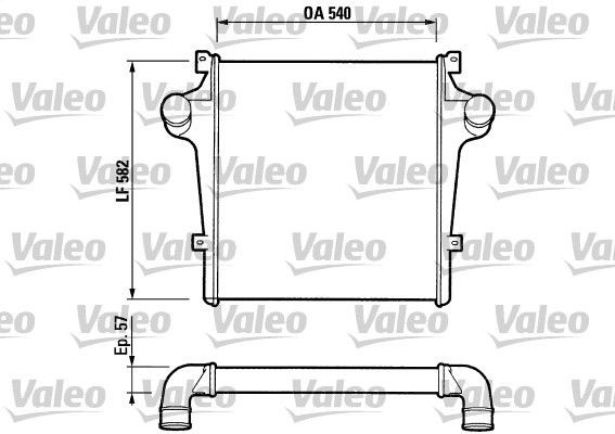 VALEO 816733 Ladeluftkühler für IVECO EuroCargo I-III LKW in Original Qualität