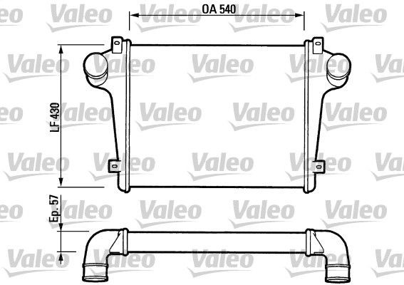 VALEO 816736 Ladeluftkühler für IVECO EuroCargo I-III LKW in Original Qualität