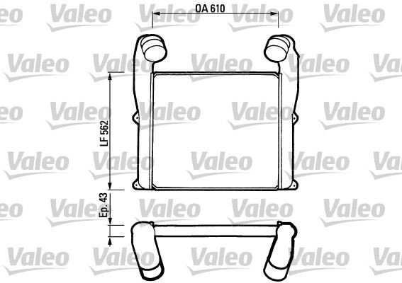 VALEO 816784 Ladeluftkühler für DAF 95 LKW in Original Qualität