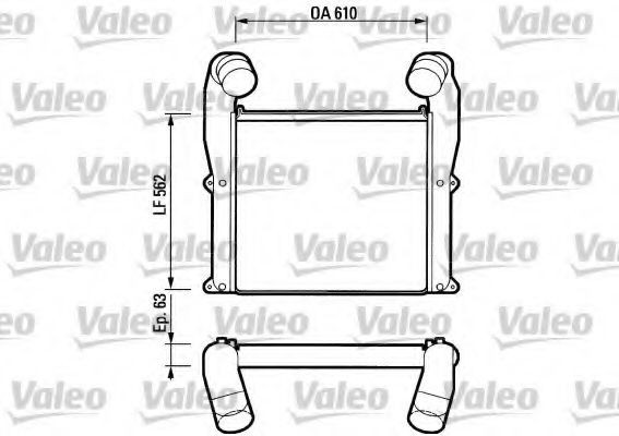 VALEO 816792 Ladeluftkühler für DAF XF 95 LKW in Original Qualität