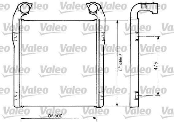 VALEO 816797 Ladeluftkühler für RENAULT TRUCKS Maxter LKW in Original Qualität