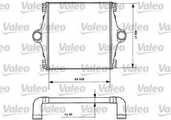 VALEO 816846 Ladeluftkühler für IVECO EuroTrakker LKW in Original Qualität