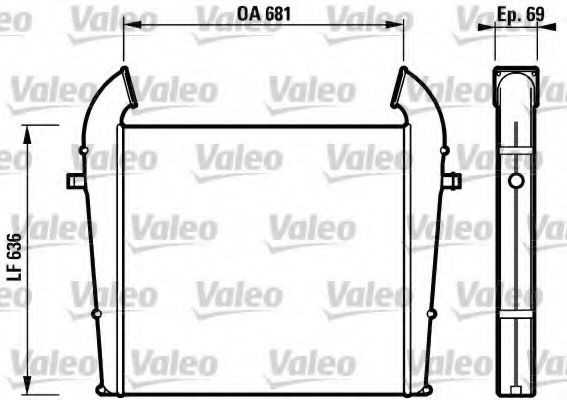 VALEO 816853 Ladeluftkühler für SCANIA 4 - series LKW in Original Qualität