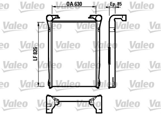 VALEO 816978 Ladeluftkühler für RENAULT TRUCKS Premium LKW in Original Qualität