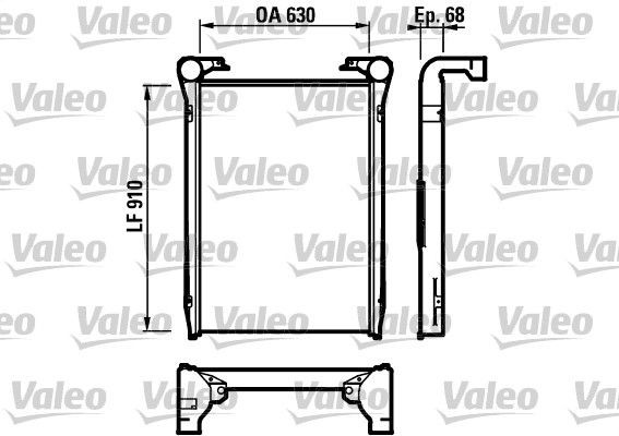 VALEO 816979 Ladeluftkühler für RENAULT TRUCKS Premium LKW in Original Qualität