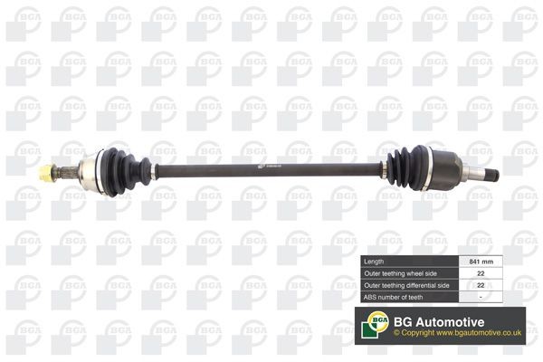 BGA DS2201R CV axle Fiat Punto Mk2 1.2 Natural Power 60 hp Petrol/Compressed Natural Gas (CNG) 2005 price