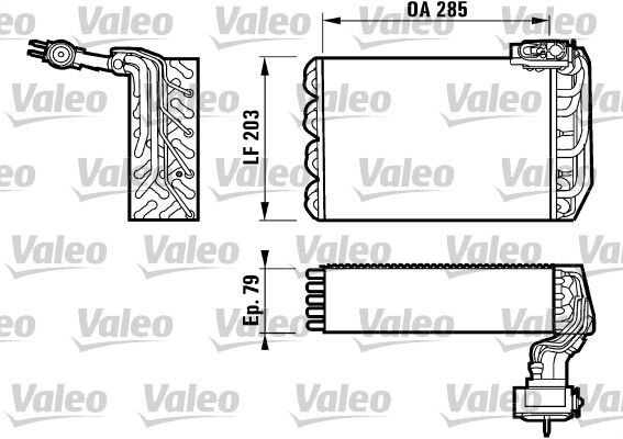 TD77 VALEO with expansion valve Evaporator, air conditioning 817095 buy